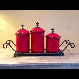 Southern Living At Home canisters and tray